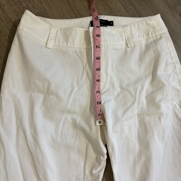 Womyn Made In New York,  USA White Dress Pants Bootcut Sz 2 Classic Preppy - Picture 6 of 8